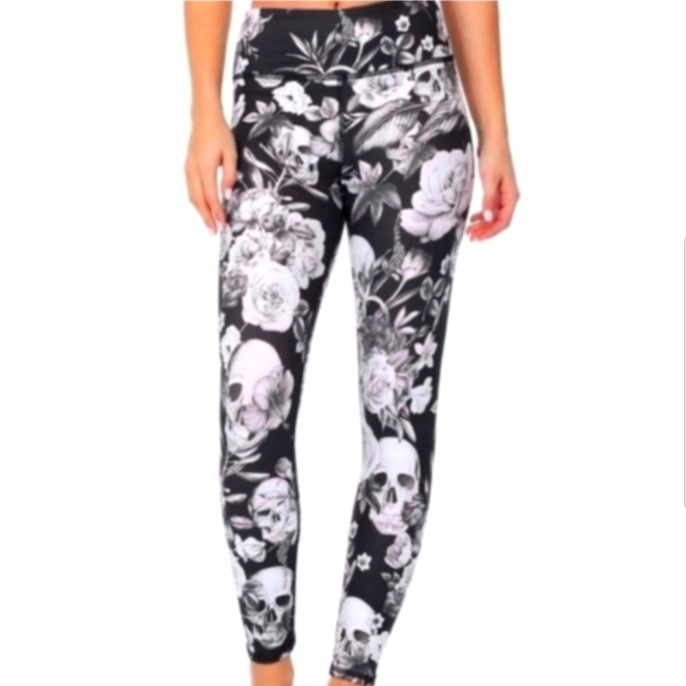 Evolution and Creation Skull Leggings
